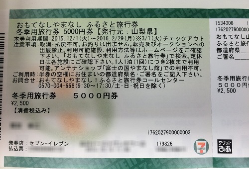 ふるさと旅行券