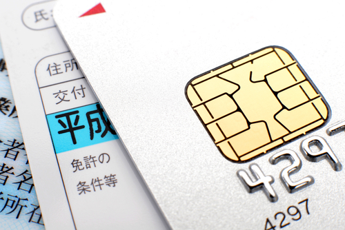 クレジットカードと免許証